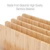 MobileVision Bamboo Desktop File Folder Organizer and Paper Tray, 5 Slots