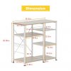 Kitchen Baker's Rack - 3-Tier+3-Tier Microwave Stand for Stylish Kitchen Storage and Organization