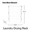 Foldable Clothes Drying Rack – Adjustable, Collapsible Design with 43 Ft. Drying Space 🧺✨