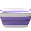 SAMMART Collapsible Plastic Laundry Basket - Foldable Pop Up Storage Container