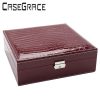 Rectangle Pu Leather Luxury Jewelry Storage Box Casket Quickdone Multideck