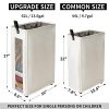 ZERO JET LAG 27" Slim Laundry Hamper Large Tall Laundry Basket