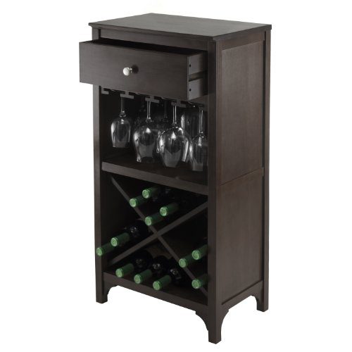 Winsome 92745 Ancona Wine Storage, Dark Espresso