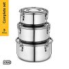 Stainless Steel Containers with Lids