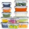 [12-Pack] Food Storage Containers with Lids - Plastic Food Containers