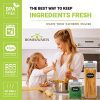 Heavy-Duty Airtight Food Storage Container Set - 7-Piece BPA-Free Containers for Bulk Storage with Bonus Labels and Marker!
