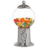 Vintage-Style Gumball Machine with Clear Acrylic Globe and Lever-Action Dispenser for Candy and More