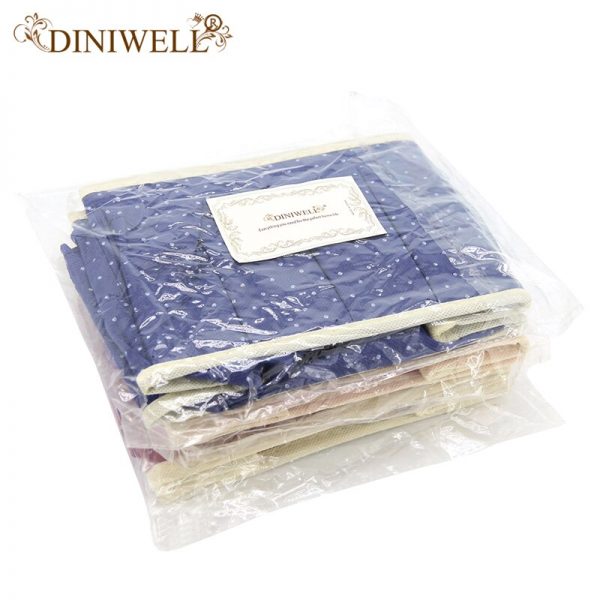 DINIWELL Dot Pattern Non-Woven Foldable Home Cosmetic Storage Box