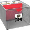 Neat Life Mesh Office File Organizer Storage Box with Side Hanging Rails