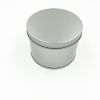 Dia.10*7.5cm New Arrival silver round tea tin box candy storage box