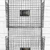Two Tier Wall File Holder – Durable Pewter Metal Rack with Spacious Slots for Easy Organization, Mounts on Wall and Door for Office, Home, and Work – by Designstyles