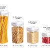 Airtight Food Storage Containers I Pantry Organization and Storage I 7 Piece Set