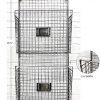 Two-Tier Wall File Organizer – Durable Metal Rack for Easy Office & Home Organization – Mounts on Wall (Pewter, Black, Copper)