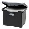 IRIS USA, Inc. HFB-24E Portable Letter Size File Box with Organizer Lid, 4 Pack