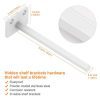 Heavy-Duty 6-Inch Floating Shelf Brackets – Hidden Wall Mount Supports for Sleek Storage & Décor (White, 4-Pack)