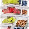 [5 Pcs] Glass Meal Prep Containers Glass 2 Compartment - Glass Food Storage Containers - Glass Storage Containers with Lids - Divided Glass Lunch Containers Food Container - Glass Food Containers 29oz