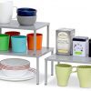 SimpleHouseware Expandable Stackable Kitchen Cabinet and Counter Shelf