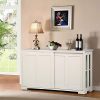 go2buy Antique White Stackable Sideboard Buffet Storage Cabinet