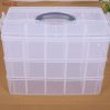 Free shipping 3 layers 30 grid removable storage box in a covered storage box