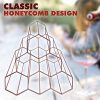 Wine Rack Rose Gold Holds 6 Bottles Tabletop Countertop