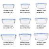 18 Pieces Glass Food Storage Containers with Lids, Glass Meal Prep Containers