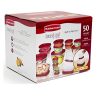 Rubbermaid Easy Find Lids Food Storage Containers, Racer Red