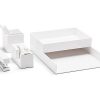 Poppin All Set, Desk Collection Set, White