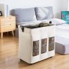 Neatorg Laundry Hamper 3 Section with Wheels Collapsible Waterproof