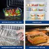 8 Pack Glass Food Storage Containers, Bayco Glass Meal Prep Containers