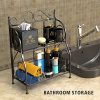 F-color Bathroom Countertop Organizer, 2 Tier Collapsible Kitchen