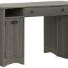 South Shore Artwork Craft Table with Storage, Gray Maple