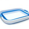 SAMMART Collapsible Plastic Laundry Basket - Foldable Pop Up Storage