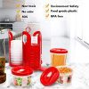 Fun Life 25-Piece Food Storage Container Set with Rotating Rack