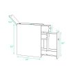 Tangkula Bathroom Cabinet, Wooden Bathroom Storage Cabinet