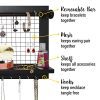 SoCal Buttercup Espresso Jewelry Organizer with Removable Bracelet Rod