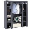 SONGMICS 59 Inch Closet Organizer Wardrobe Closet Portable Closet shelves