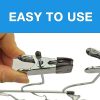 Organizer 4-Tier Pants Hanger - Set of 2 | Space-Saving Trouser Hanger with Non-Slip Clips | Closet Storage Solution