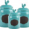 Label & Store in Style: Chalkboard Canister Jars Set of 3 – Airtight Kitchen Storage