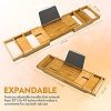 Bambusi Premium Bamboo Bathtub Tray - Natural Wood Luxury