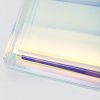 JR William Modern Tray Iridescent and Crystal Clear Small Acrylic Tray