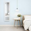 Giantex Mirrored Jewelry Cabinet Door Wall Mounted Armoire Bedroom