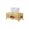 Lyqqqq Tissue Box European Tissue Box Zinc Alloy Retro Bookbox