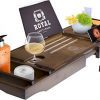 Royal Craft Wood Luxury Bamboo Bathtub Caddy Tray