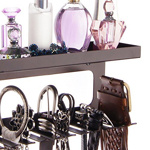 Angelynn's Belt Holder Organizer Hooks Wall Mount Hanging Closet