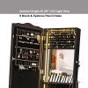 SONGMICS 39.4'' LED Light Strip Jewelry Cabinet Armoire