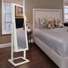 Bonnlo Cheval Jewelry Armoire Cabinet Stable Square Freestanding