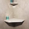 16" Marble Shower Corner Seat (Carrara White XA) Natural Stone