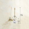 OWOFAN Toilet Brush and Holder Bathroom Storage Tissue Shelf Wall