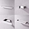 Kes 4-Piece Bathroom Accessory Set RUSTPROOF Wall Mount Polished