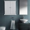 ChooChoo Bathroom Medicine Cabinet 2-Door Wall Cabinet Wood